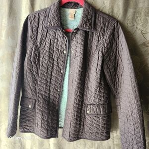 Sigrid Olsen Quilted Utility Jacket - Dark Brown